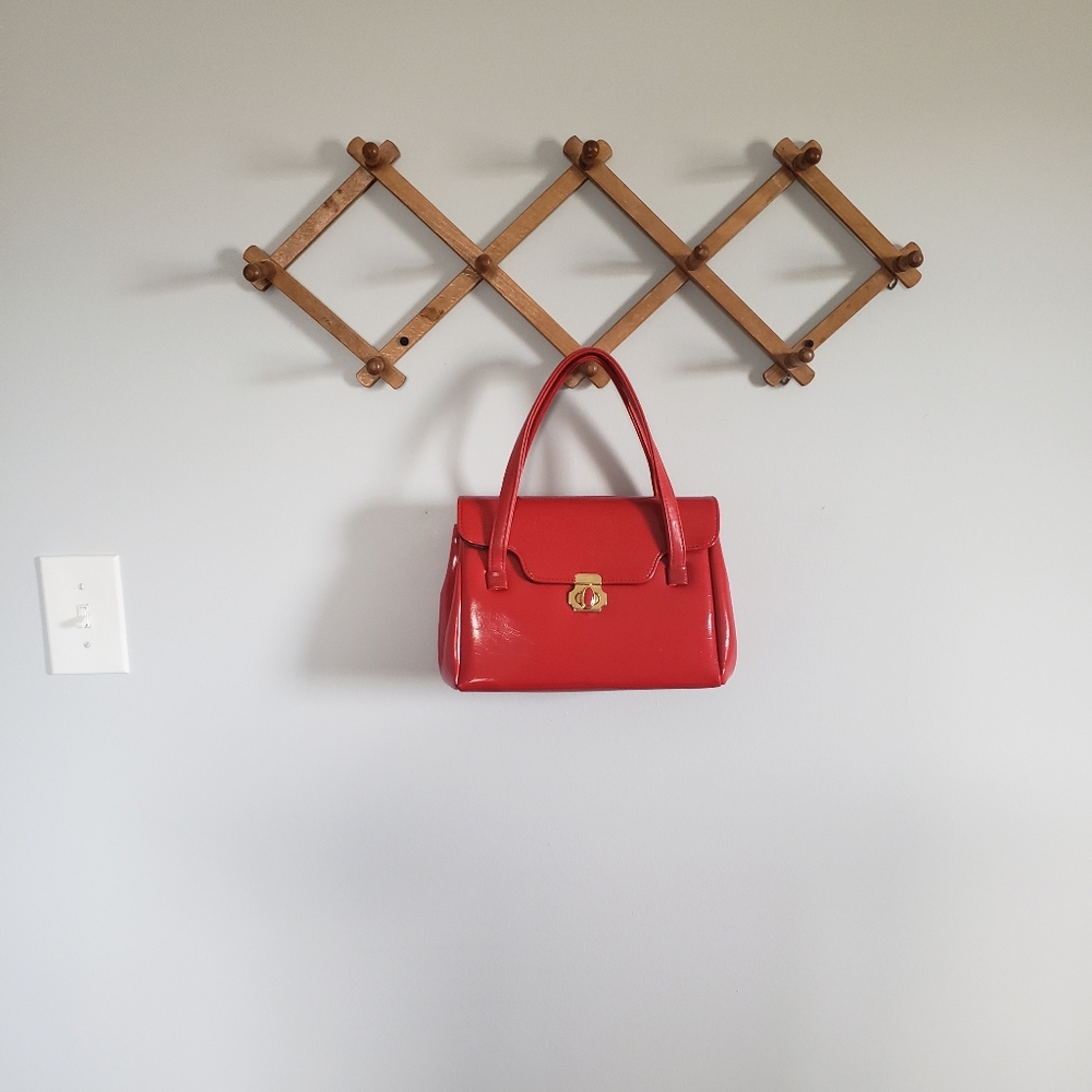 VINTAGE JR CANADA Red Bag Purse